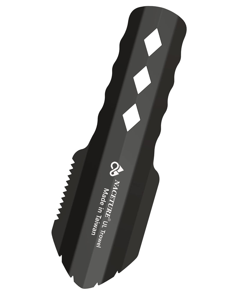 Ultralight Backpacking Trowel Aluminum Shovel Deuce Small Potty Multitool with Longer Handle Design Essential for Hiking, Camping and Survival Bags (Black 1 Pack) (Black 1 Pack) - BeesActive Australia