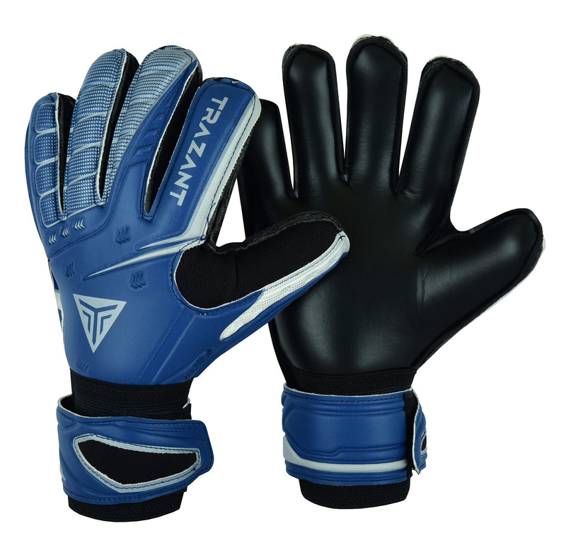 Goalkeeper, Soccer Goalie Gloves with 3mm Latex Palm for Better Grip and Fingersaves for Ultimate Protection of Fingers Blue 9 - BeesActive Australia