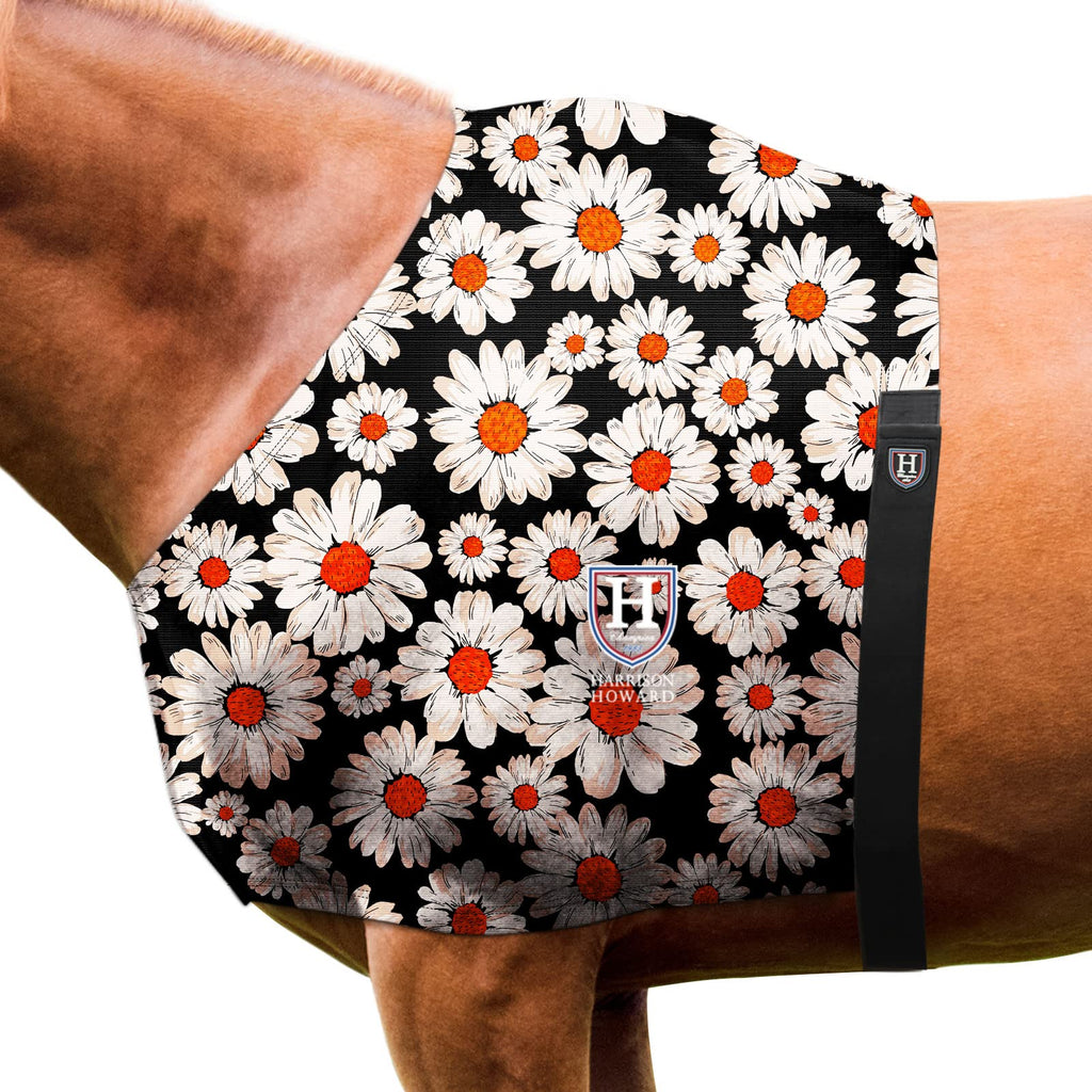 Harrison Howard Horse Stretchy Shoulder Guard Anti Rub Bib for Horse Daisy Full (Large) - BeesActive Australia