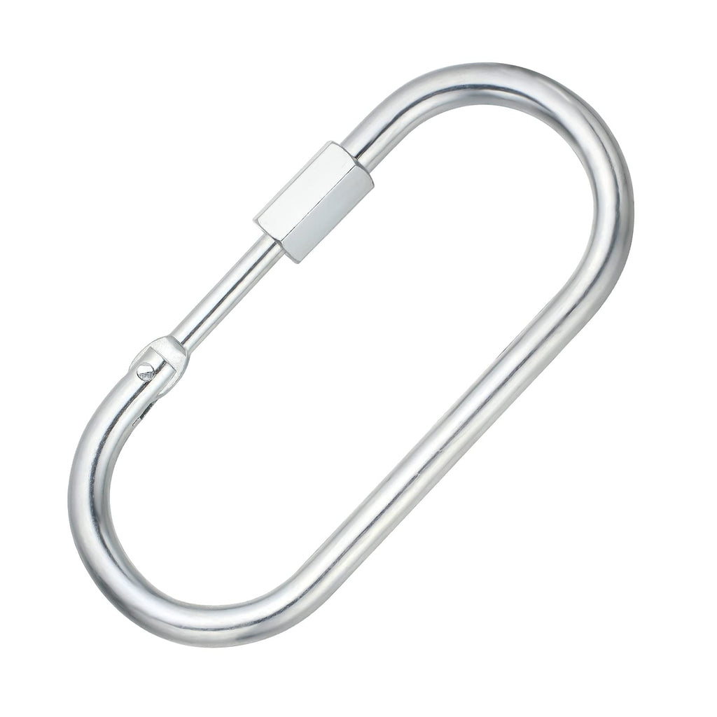 Quick Link Big Oval Locking Carabiner Clip Large Tow Chain Quick Links Rope Connector 6 Inch M10 for Trailer Swing Hammocks Cable Camping - BeesActive Australia