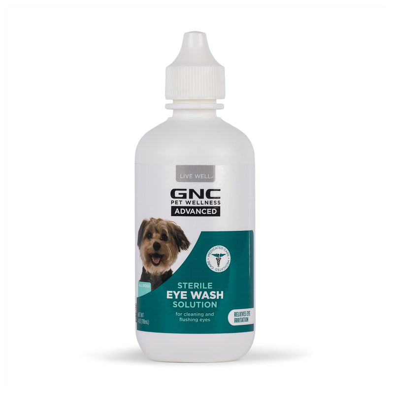 GNC Pets Advanced Sterile Eye Wash for Dogs | Dog Eye Wash Helps Relieve Irritation and Rinse Away Debris | Eye Relief Eye Wash for Dogs, 4 oz | Made in The USA (FF14829) - BeesActive Australia