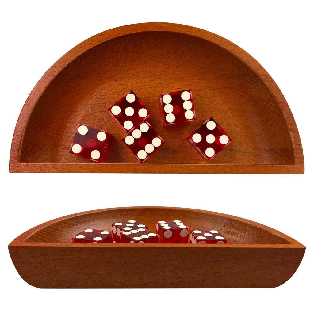 Yuanhe Wooden Craps Dice Boat,Dice Tray,Dice Storage Pouch for Craps Game - BeesActive Australia