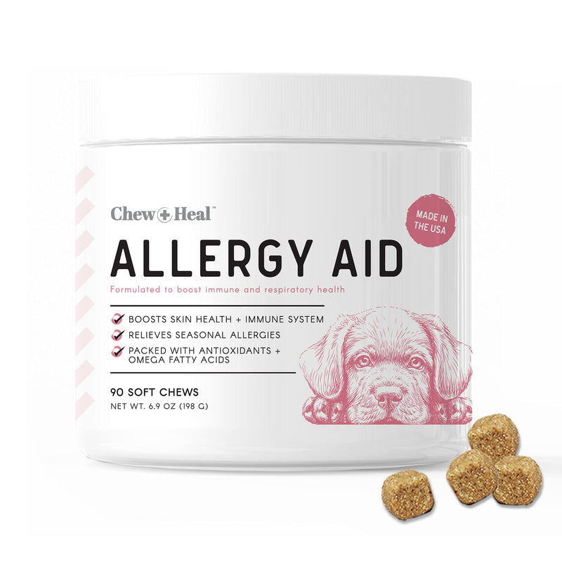 Dog Allergy Chews with Antioxidants, 90 Delicious Soft Chew Treats - Immune System and Respiratory Health Booster for Dogs and Cats - Seasonal Allergies Relief, Skin Health - Made in The USA - BeesActive Australia
