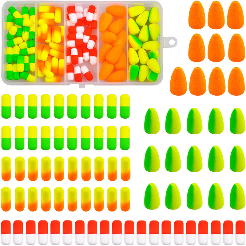 Foam Floats Pompano Rig Kit, 85pcs Fishing Rig Floats Pompano for Surf Fishing Cylindrical Oval Snellfloat for Walleye Catfish Trout - BeesActive Australia
