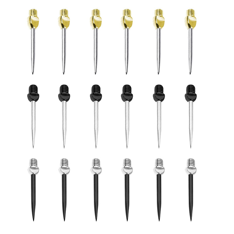 FOX SMILING Dart Steel tip Converter Points 2BA, Replacement Tips for Soft Tip Become Metal Needel Tips Darts 18pcs iron tips - BeesActive Australia