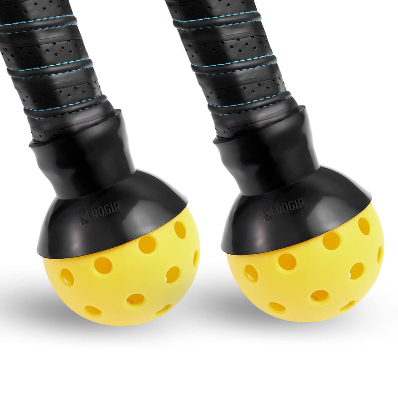 QOGIR Pickleball Ball Retriever: Easy Pickleball Ball Accessory to Pick Up Pickleball Balls Without Bending Over, Attaches to Pickleball Paddle Bottom, Fits Any Pickleball Paddles, Black 2 Pack - BeesActive Australia