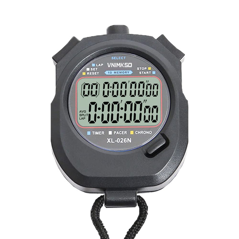 VNIMKSO Professional Digital Stopwatch Timer, Sports Stopwatch, Portable Chronograph Timer Stopwatch Alarm Clock Calendar Clock with Alarm for Sports Coaches and Referees - BeesActive Australia