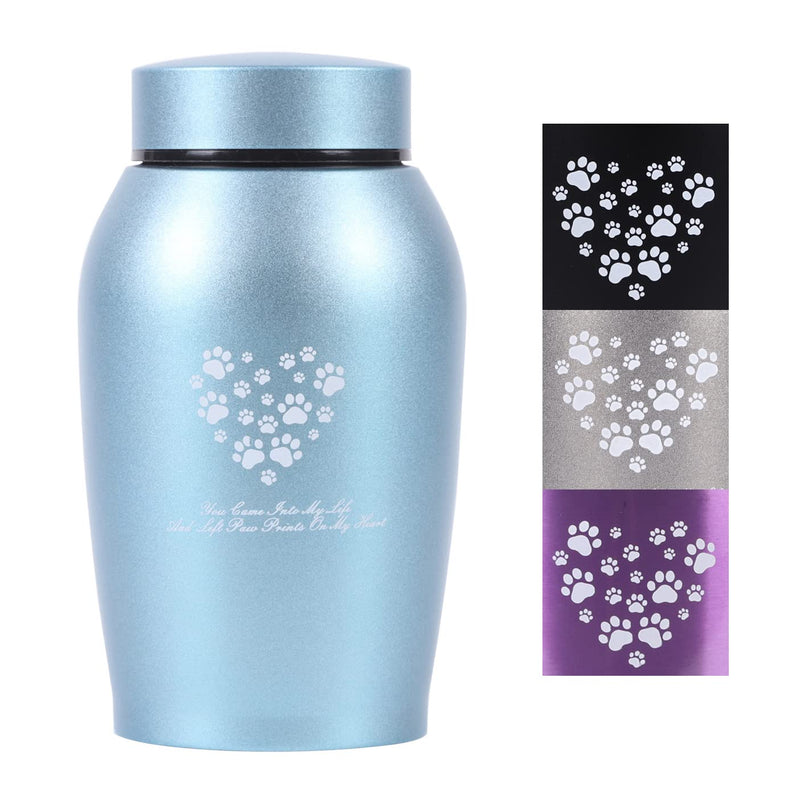 Youdear Memorials Stainless Steel Pet Urns,Premium Urns for Dog and Cat Ashes,Suitable Size Urns for Pet Ashes Medium Blue - BeesActive Australia