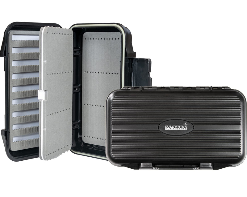 COLDWATER FLY FISHING - Swing Leaf Double Sided Dropper Rig Fly Fishing Box - Ice Fishing Box Durable Large Watertight Case - Holds Hundreds of Flies and Streamers - BeesActive Australia