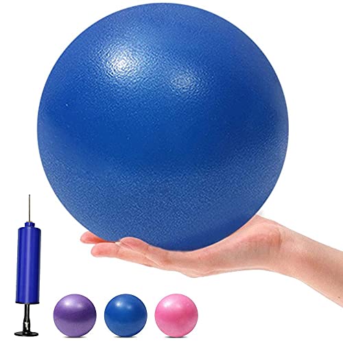 6 Inch Exercise Pilates Mini Yoga Balls Barre Small Bender for Home Stability Squishy Training Physical Therapy Improves Balance with Pump Blue 6 Inch - BeesActive Australia