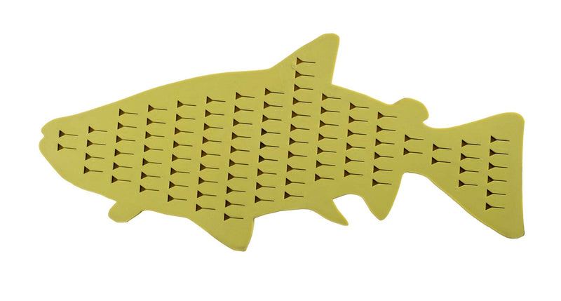 COLDWATER FLY FISHING - Silicon "Trout-Shaped" Drift Boat Fly Drying Patch - BeesActive Australia