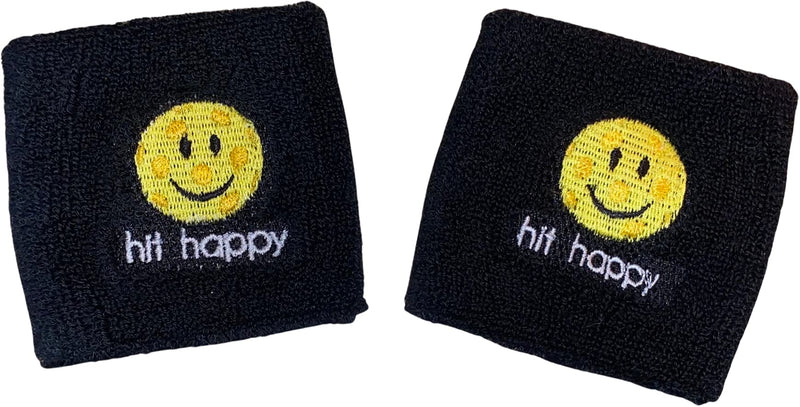 Hit Happy Pickleball Wristbands Black - BeesActive Australia