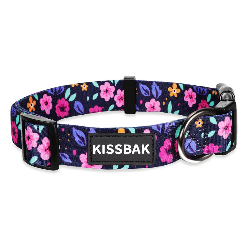 KISSBAK Dog Collar for Small-Medium-Large Dogs - Special Design Cute Girl Dog Pet Collar Soft Adjustable Fancy Floral Girl Puppy Dog Collars Medium - BeesActive Australia