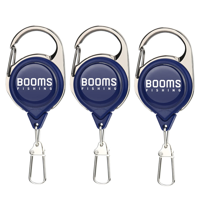 Booms Fishing RG1 Fly Fishing Zinger Retractor 3 pcs Blue - BeesActive Australia
