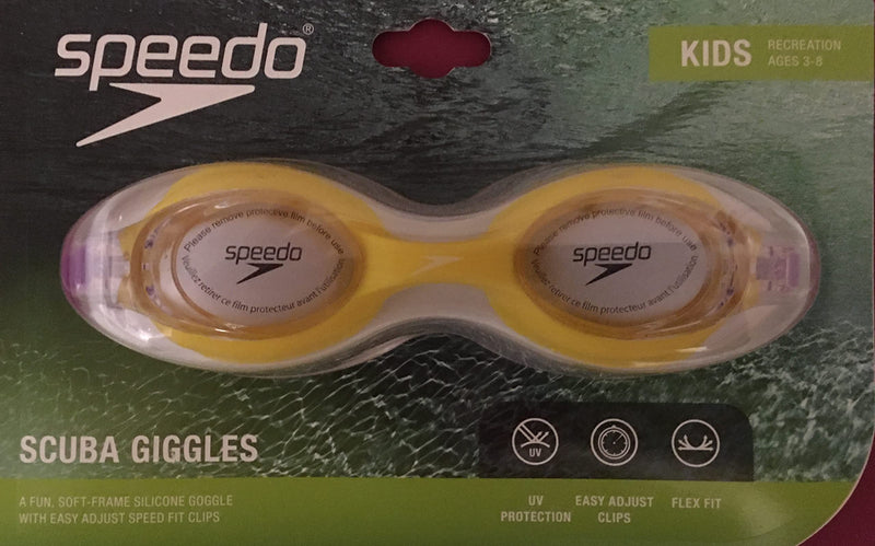 Speedo Kids Scuba Giggles Goggles - Yellow / Clear - BeesActive Australia