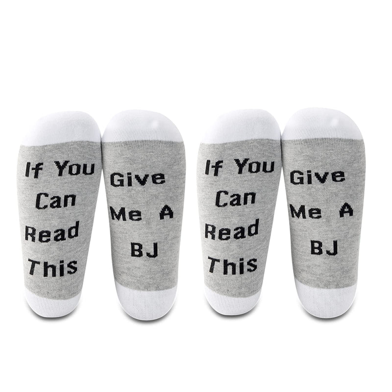 LEVLO Happy Valentine's Day Gifts If You Can Read This Give Me A BJ Socks Couple Love Gifts - BeesActive Australia