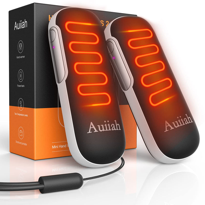 Hand Warmers Rechargeable 2 Pack, 5000mAh Electric Hand Warmer Power Bank, Portable USB Reusable Pocket Handwarmers, Heat Therapy Great for Outdoor Camping Golf Raynauds, Gifts for Women, Men - BeesActive Australia