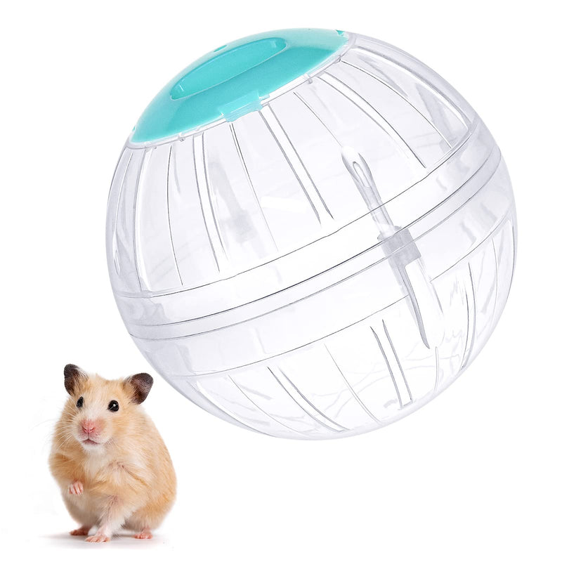 FANKUTOYS Hamster Exercise Ball, 5.7 Inch Transparent Hamster Ball Running Hamster Wheel for Dwarf Hamsters Small Pets to Reduce Boredom and Increase Activity 1 Pieces Blue - BeesActive Australia