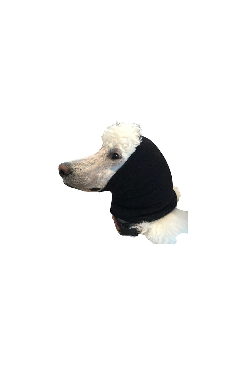 Pet Hoodz for Dogs-Anxiety, Grooming, Ear Muffs, Dog Ear Protection, Calming, Ear Compression, Pet Hoodie, Dog Hoodie Medium Black - BeesActive Australia