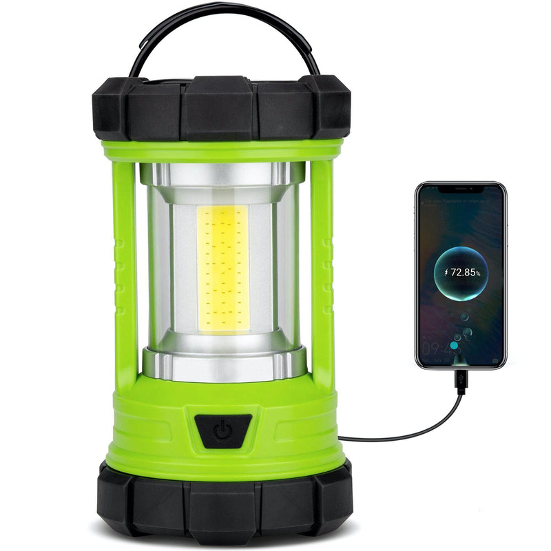 Rechargeable Camping Lantern, 3000LM 5 Light Modes Camping Light 4400 Capacity Phone Charger LED Impact-Resistant Flashlight Lantern Portable Waterproof Hurricane Lanterns for Emergency(Pale Green) Pale Green - BeesActive Australia