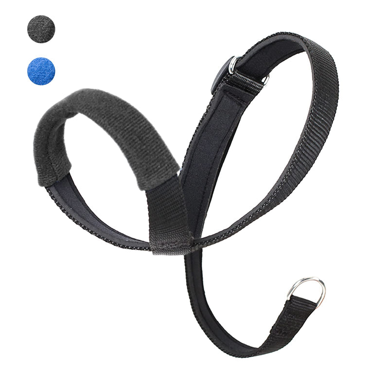 Dog Head Collar One Clip Anti Pull Dog Head Halter with Movable Pad Adjustable Training Tool L Black - BeesActive Australia