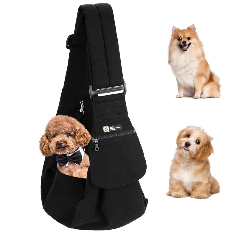 Pet Sling Carrier, Small Dogs and Cats Carrier Sling, Hand Free Adjustable Small Pets Shoulder Bag for Traveling, Outdoor (Pets Weight: 5-17LB) - BeesActive Australia