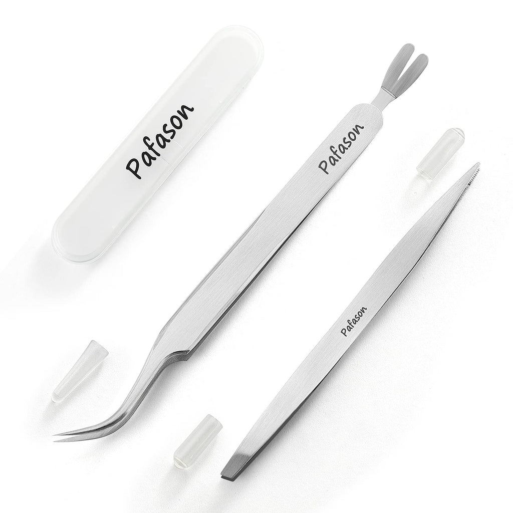 Pafason Stainless Steel Premium Dual-Headed Tick Removal Twister Tweezer Set - Remover for Dogs, Cats and Humans with Storage Case - BeesActive Australia