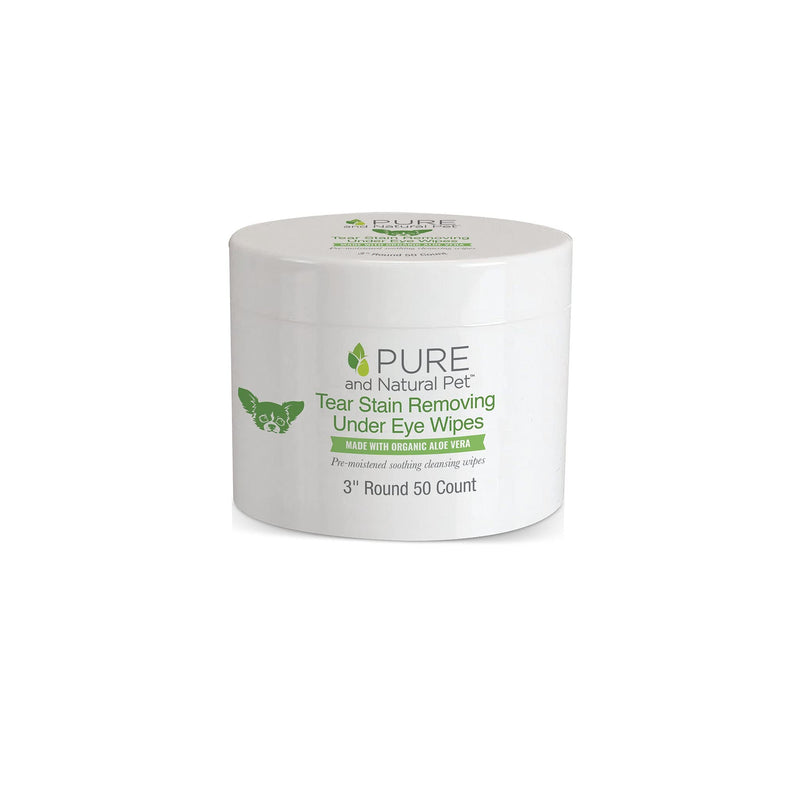 Pure and Natural Pet Tear Stain Removing Under Eye Wipes, White, (PN279) - BeesActive Australia