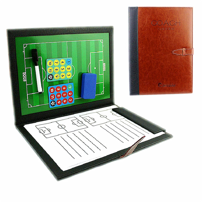 Joyeee Foldable Soccer Coaching Board, with Magnetic Dry Erase, Marker, Magnetic Chess Pieces, Football Coaching Accessories, Soccer Training Equipment for Youth, Soccer Stuff Accessories #14 - BeesActive Australia