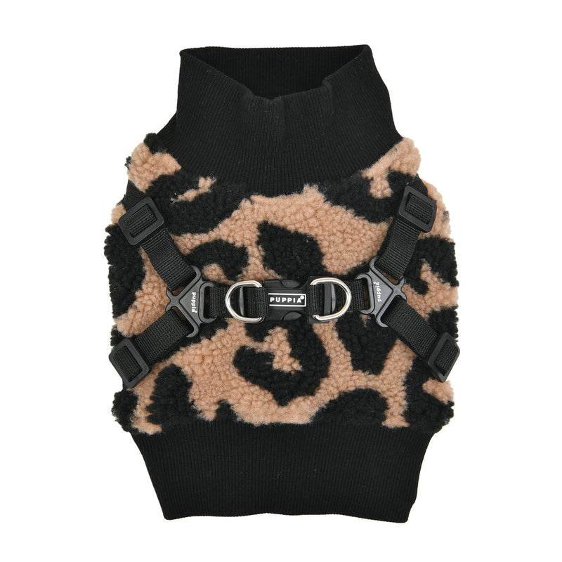 Puppia Winter Dog Harness Pullover Jacket No Pull Cold Weather No Choke Warm Fleece Walking Training for Small & Medium Dog BEIGE_SERVAL - BeesActive Australia