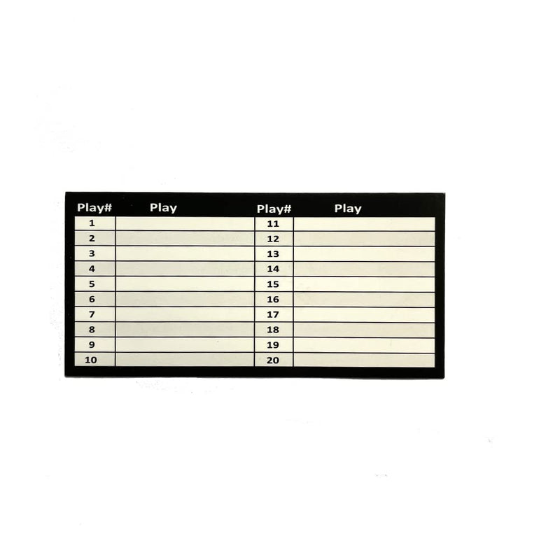 CAREWORX Playbook Wristband Inserts Wrist Coach Play Cards Sheets - BeesActive Australia