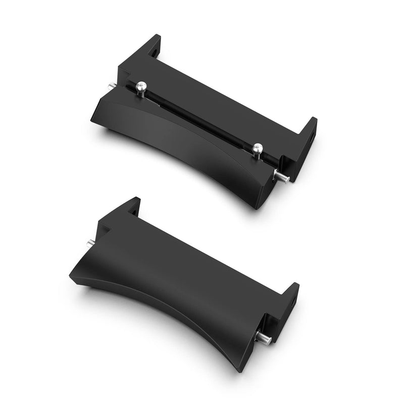 Watch Strap Connector Stainless Steel Adapter Compatible with Galaxy Watch 4/Watch 4 Classic Metal Connection Adapter Connection Watch Band (Black) Black - BeesActive Australia