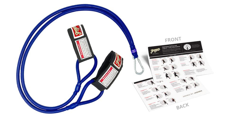 Jaeger J-Bands Resistance Bands for Baseball and Softball Pitchers. Baseball Pitching Trainer and Arm Trainer. Baseball Bands for Throwing. Baseball Training Equipment and Laminated Instruction Sheet Regular - (Ages 13 & Above) Dark Blue - BeesActive Australia