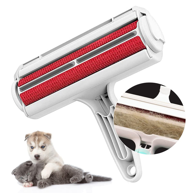 Pet Lover Dog Hair Remover Cat Hair Remover Pet Hair Remover Couch Dog Fur Remover Roller Pet Fur Remover Roller with Self-Cleaning for Sofa Beds Couch Carpet Car Seat Dress Dog Bed & Furniture Red - BeesActive Australia