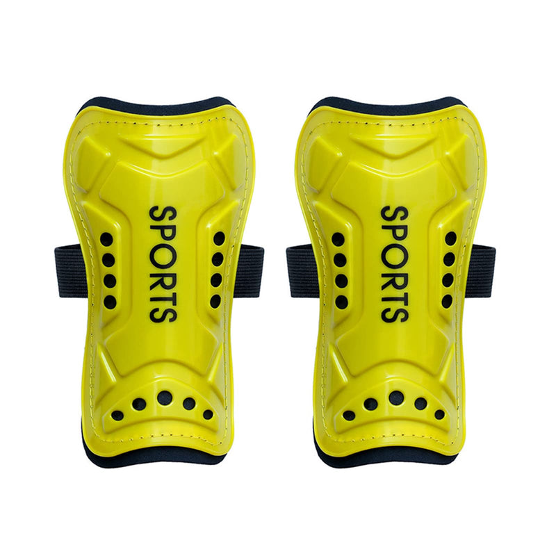 Soccer Shin Guards Kids Youth - Shin Pads Cushion Protection Reduce - Soccer Gear for Boys Girls - Protection Breathable Shin Guards yellow M (6-10Y) - BeesActive Australia