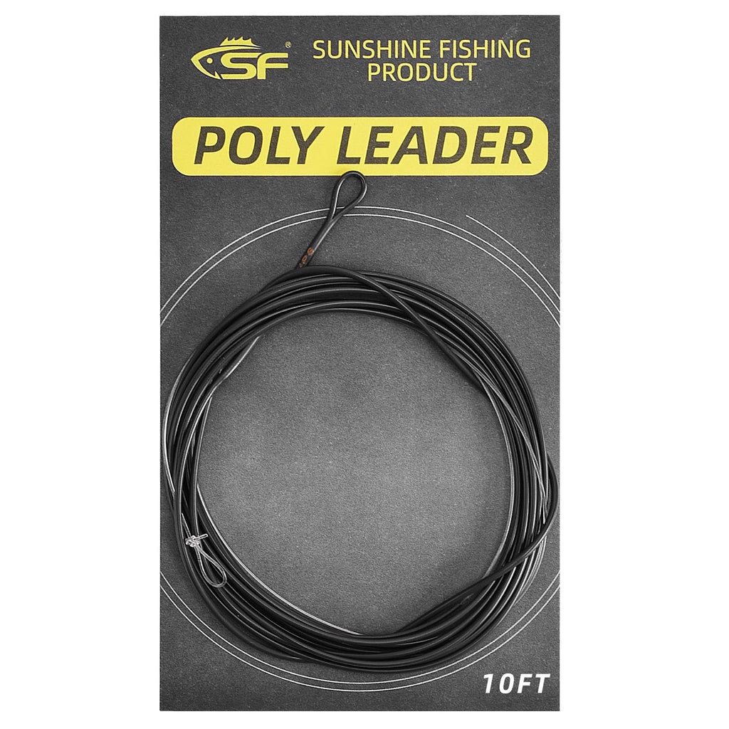 SF Fly Fishing Polyleader Monofilament Core Leader Line Fly Line for 7' Trout and 10' Salmon Poly Leader 7FT/10FT Float Hover Intermediate 3/5/7IPS Grey-S5-10FT Salmon 10FT-S5 - BeesActive Australia