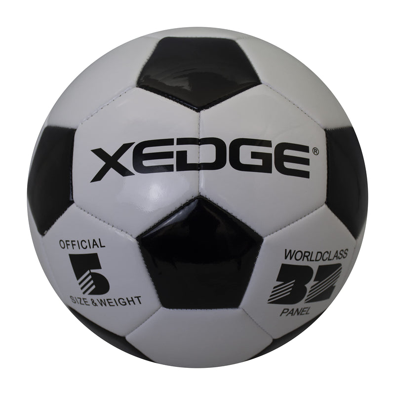 XEDGE Official Size Soccer Ball,Size 5 Training Ball for Girls,Boys,Youth Teenagers,Adults,Machine Stitched for Indoor Outdoor Play black and white size 3 - BeesActive Australia