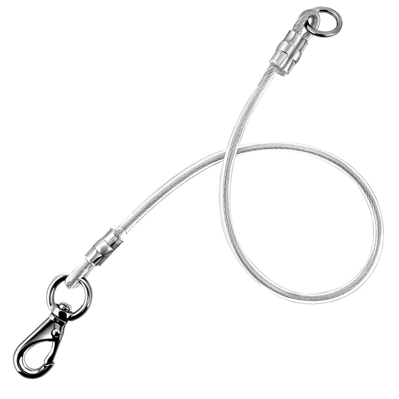 voopet Chew-Proof Dog Leash Extension Works with Any Leash & Collar & Harness - Super Strong and Durable Non-Tangle Connect Leash (Multiple leashes are Used for Multiple Dogs) For one dog Silver - BeesActive Australia