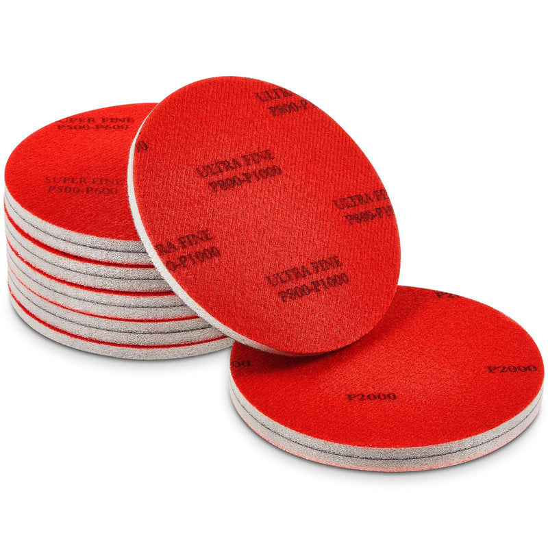 Maitys 12 Pieces Bowling Sanding Pads Bowling Ball Spinner Bowling Ball Sanding Sand Pads Resurfacing Polishing Cleaning Kit, 500,1000, 2000 Grit - BeesActive Australia