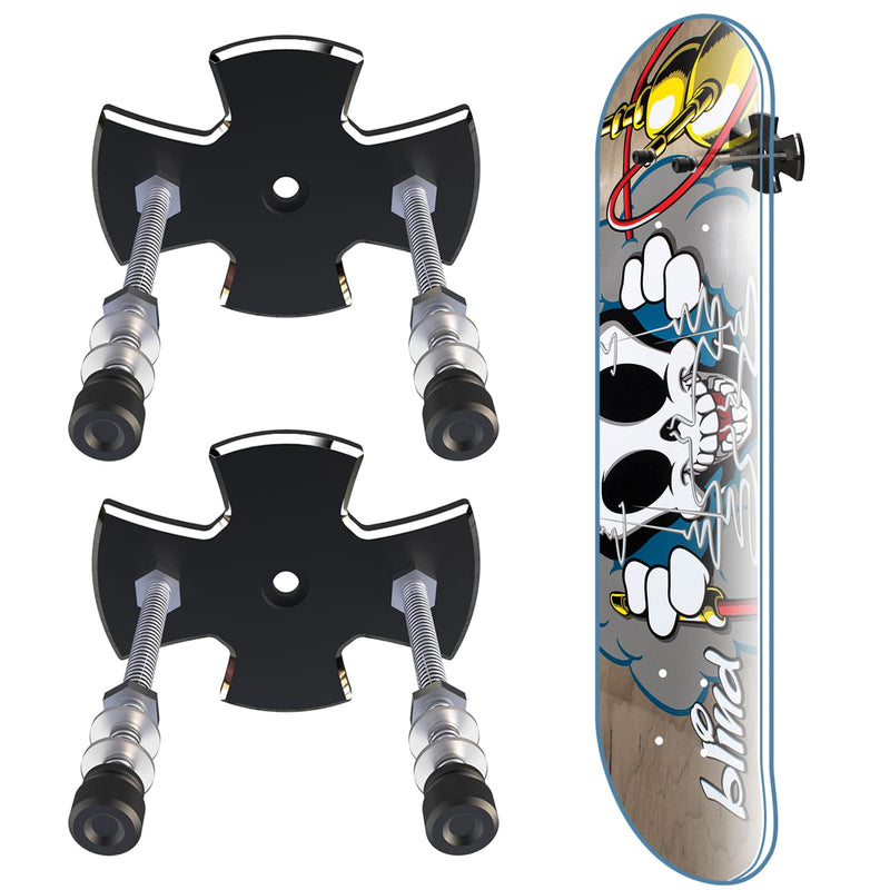 YEZRO Skateboard Wall Mount, Skateboard Wall Hanger for Skateboard Deck Display 2 Packs All Metal - BeesActive Australia