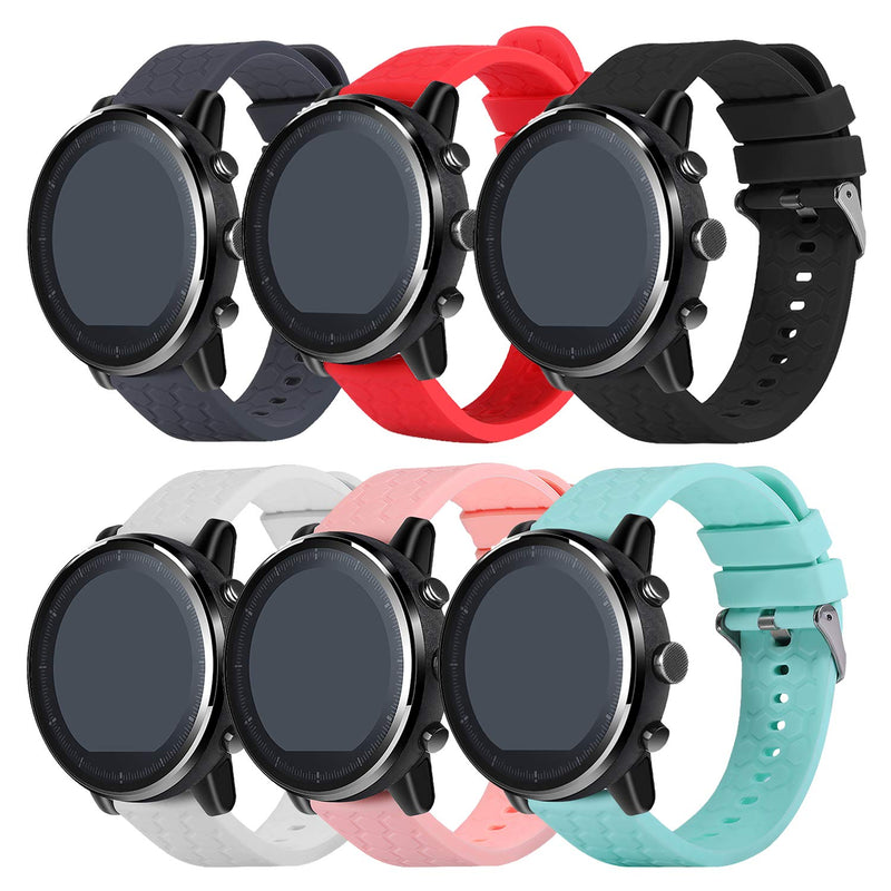TenCloud Band Compatible with Stiive LCW01 Bands Smart Watch Sport Silicone Quick Release Straps Waterproof Soft Replacement Band for LCW01 Smartwatch 6Colors - BeesActive Australia