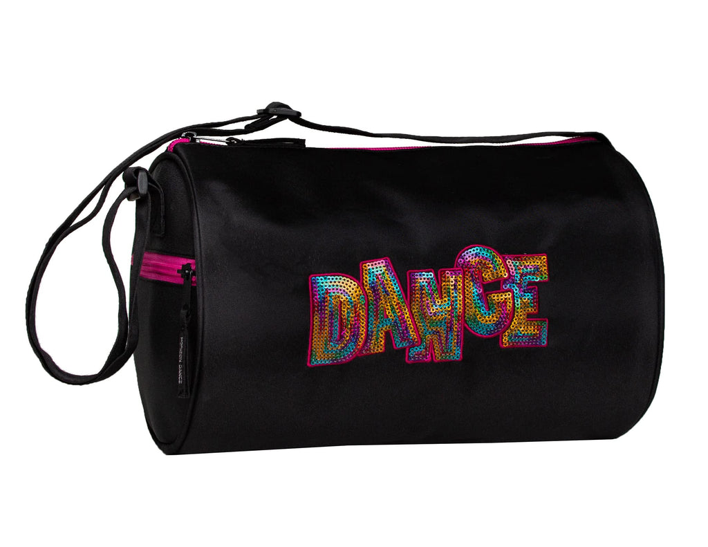 Horizon Dance 4119 Zinnia Small Dance Duffel Bag for Little Girls Black with Multicolor - BeesActive Australia