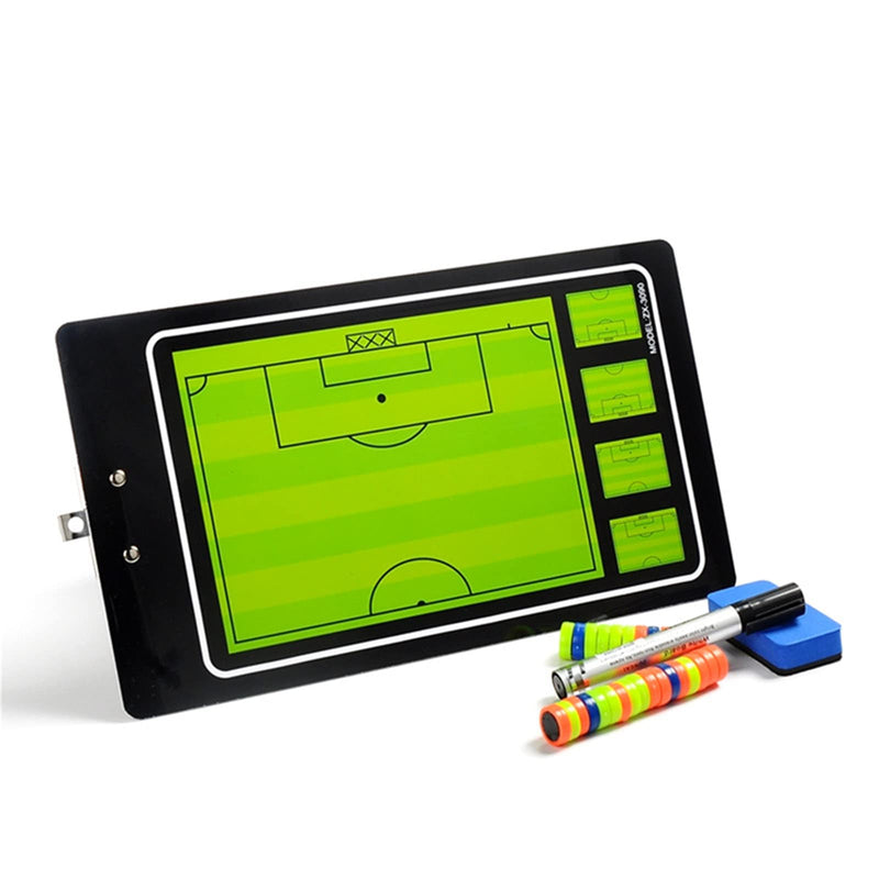 RoseFlower Double-Sided Magnetic Football Coach Tactical Board, Portable Professional Football/Soccer Magnetic Tactics Strategy Clipboard Training Assistant Equipment #12 - BeesActive Australia