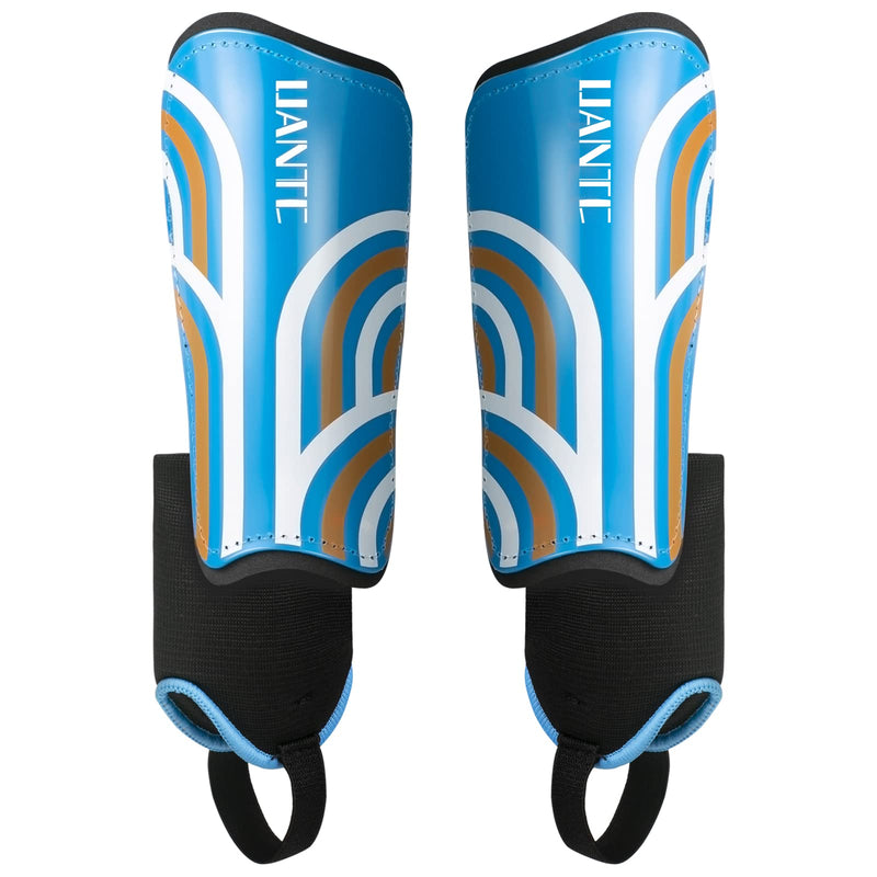 Uantc Shin Guards - Soccer Shin Guards Cushion Protection Reduce Shocks and Injuries - Calf Protective Gear Shin Guards for Kids/Adult - Shin Guards Soccer Youth for Boys/Girls Blue Medium - BeesActive Australia