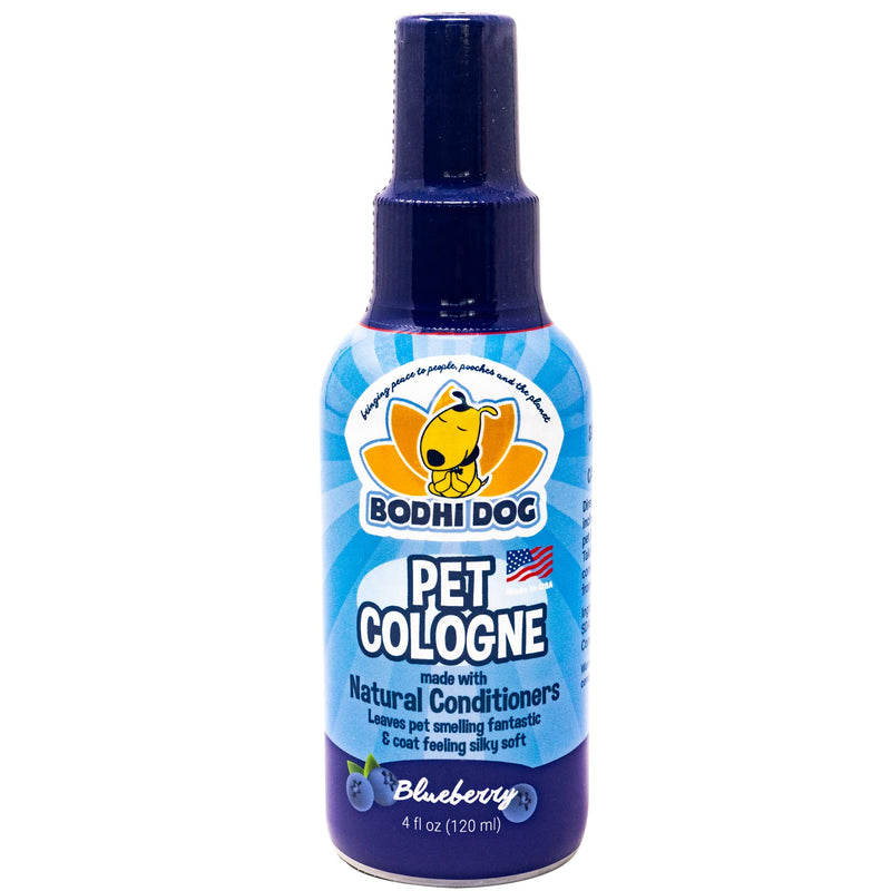 Bodhi Dog Natural Pet Cologne | Premium Scented Perfume Body Spray for Dogs and Cats | Clean and Fresh Scent | Natural Conditioning Qualities | Made in USA (Blueberry, 4oz) - BeesActive Australia
