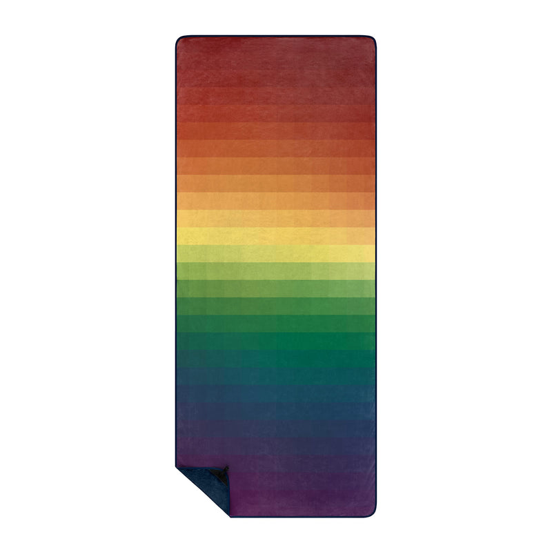 Rumpl Everywhere Towel | Outdoor Quick Dry Towel for Hiking, Camping, Traveling, Beach Trips | 29.5" x 72" | Rainbow Fade - BeesActive Australia