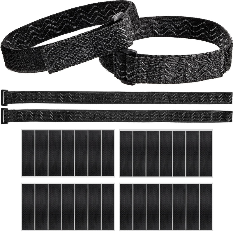 Boot Straps 4 Pieces Adjustable Thigh High Boots Tape Elastic Boot Belts and Straps Comfortable Thigh High Strap Boots Women Boots Fixed Belt with 28 Pieces Hook and Loop Tape for Knee High Boots - BeesActive Australia
