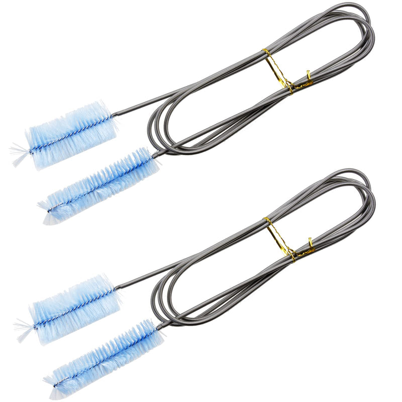 AQUANEAT Fish Tank Cleaning Tools, Aquarium Brushes, Pipe Cleaner,Filter Brush,Drain Brush for Home Kitchen, Double Ended, 2pcs - BeesActive Australia