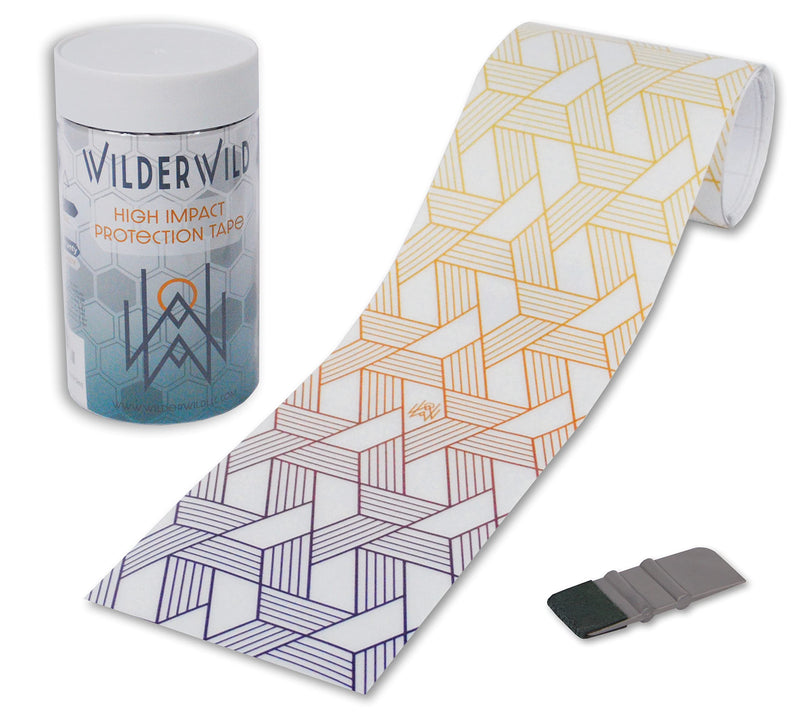 WilderWild Bike Frame Protection Tape- High Impact Clear Vinyl Wrap Includes Tool (4x72) Bicycle Frame Protector, Mountain Bike Frame Guard Chainstay Protector - BeesActive Australia