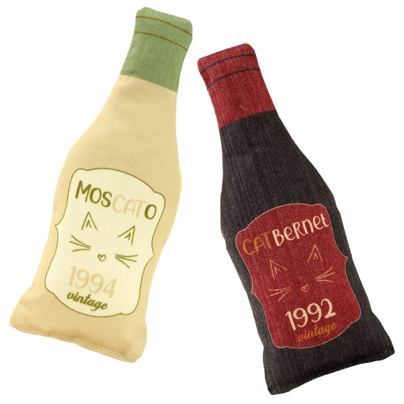 Wine Bottle Catnip Toys for Cats and Kittens Plush Wine Bottle - Funny Cat Toy Moscato and CATbernet - Cat Nip Toy for Wine Drinking Cat Moms and Dads - BeesActive Australia
